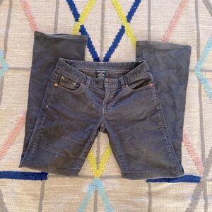 90s navy corduroy low rise flare pants